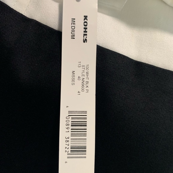 Apt.9 Misses Coat, Size: Medium, Color: White/Black with White Polka Dots - Picture 6 of 8